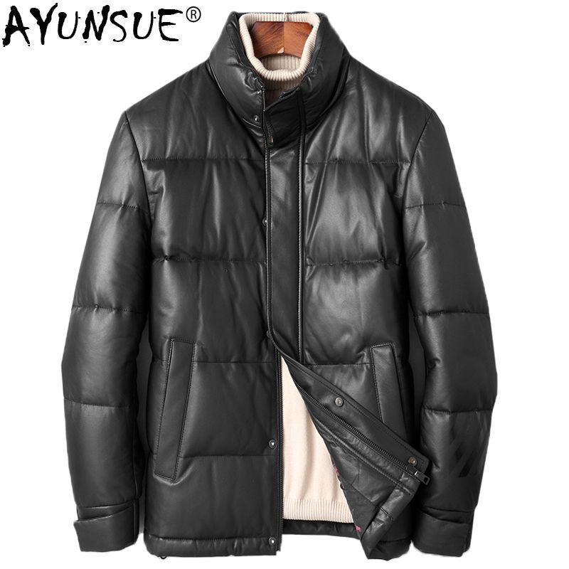 Mens Sheepskin Coat >> 2019 Ayunsue Mens Sheepskin Coat Genuine Leather Jacket Men Winter Mens Sheepskin Coat >> 2019 Ayunsue Mens Sheepskin Coat Genuine Leather Jacket Men Winter