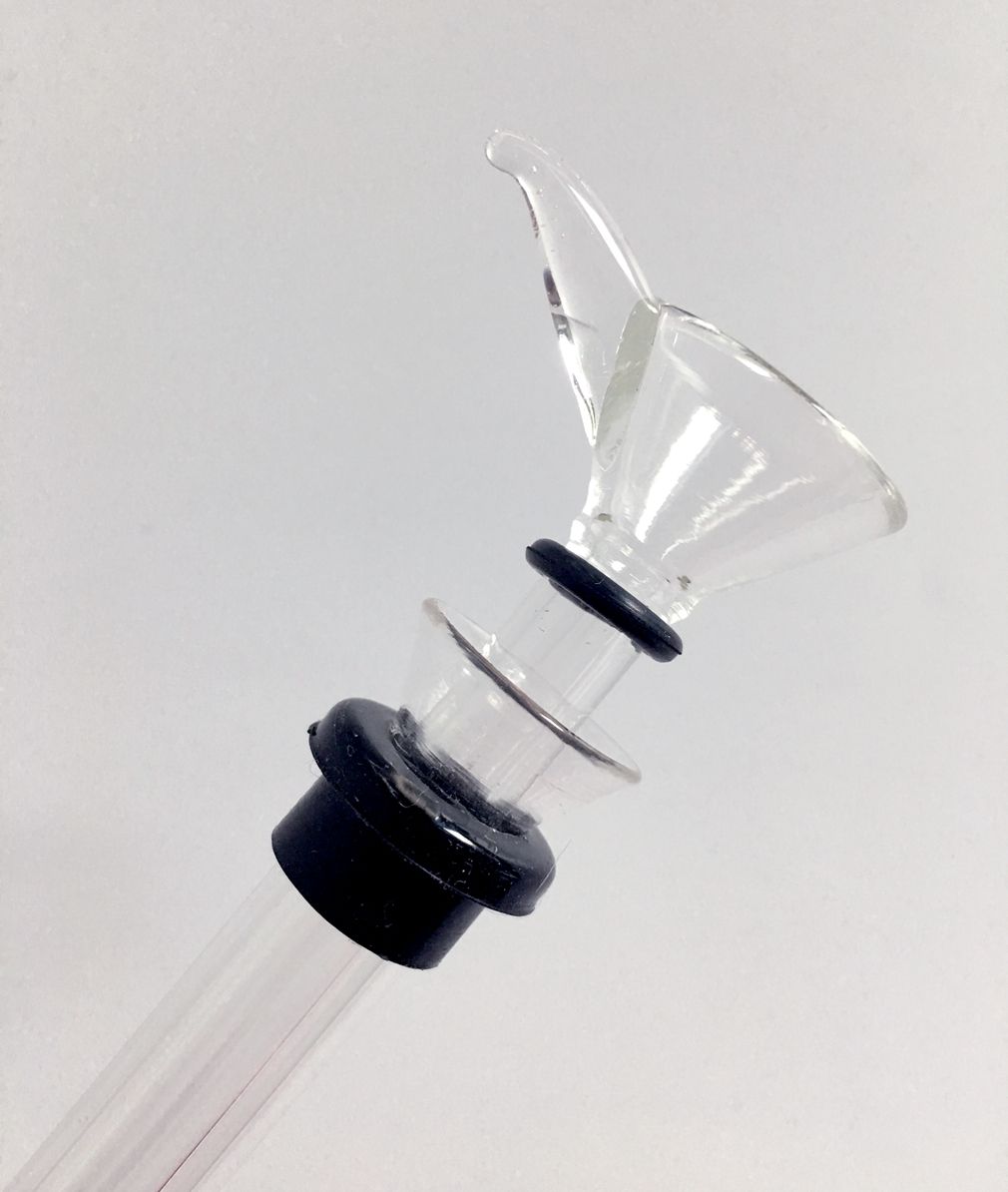 2020 4 Sizes Glass Stem Slider Funnel Style Simple Downstem Glass Bowl