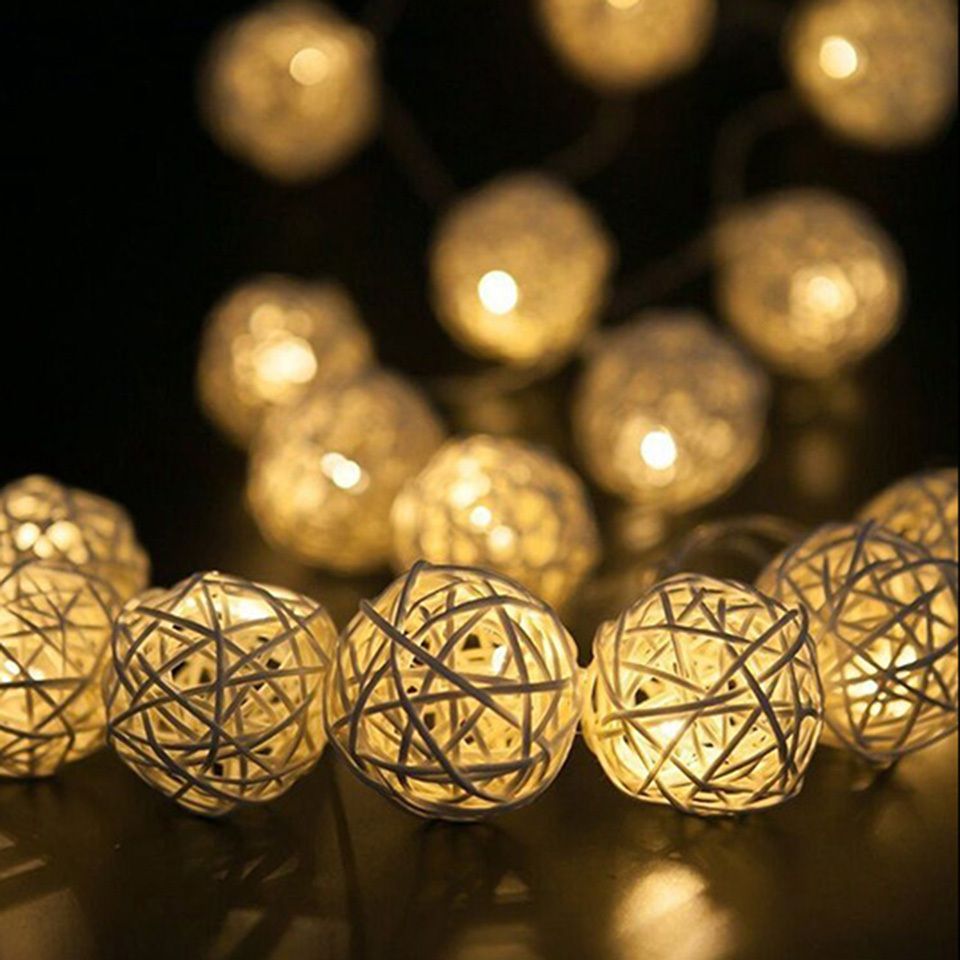 2018 Led String Lights Rattan Ball Solar Light Wedding 2018 Led String Lights Rattan Ball Solar Light Wedding Party Decoration Lamp 20led Garden Bettery Powered Wholes From Teateam