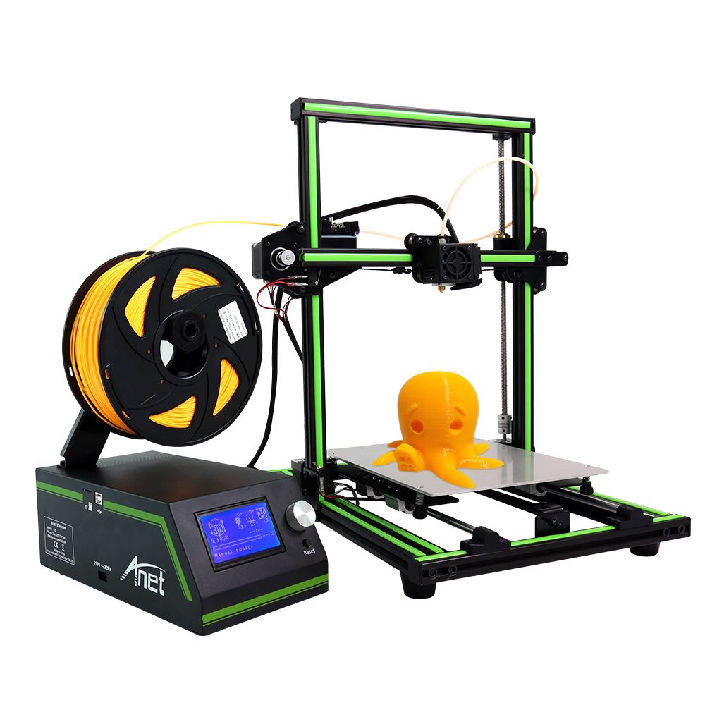 Anet E10 3d Printer Diy Kits Multi Age Aluminum Alloy Frame Super Building Volume With 8gb Tf Card