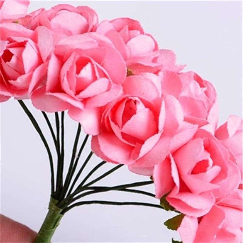 Fait à La Main Simulation Bouquet De Fleurs De Bonbons De Mariage Boîte Décor Fleurs Artificielles Fleur De Prunier Multicolore Vente Chaude 8w Ww