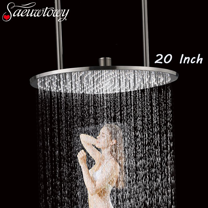 2019 Chrome20 Rain Shower Head Nickel Brushed Brass Big Top 2019 Chrome20 Rain Shower Head Nickel Brushed Brass Big Top Ceiling Mount Over Sprayer From Asite 220 74 Dhgate Com