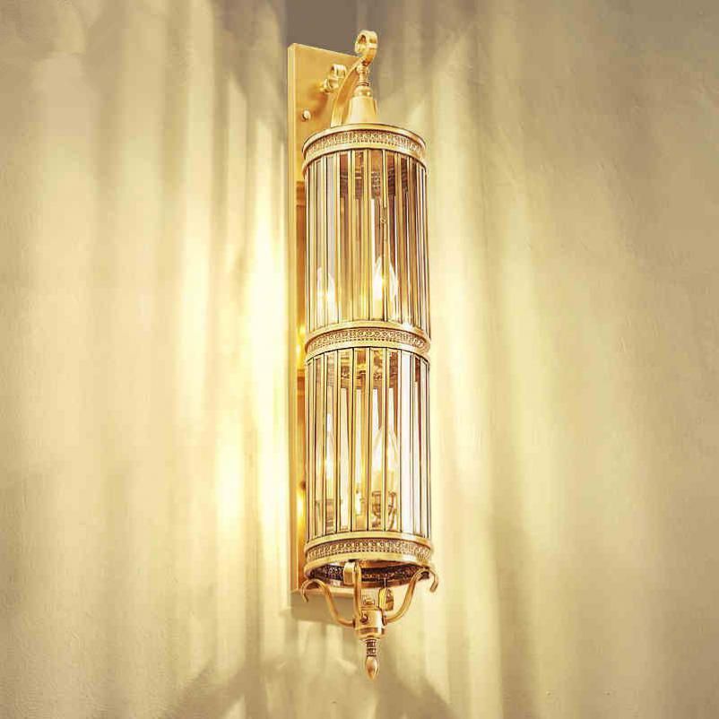 2019 Garden 100cm Large Outdoor Wall Lamp Light 3 6 Bulbs Antique 2019 Garden 100cm Large Outdoor Wall Lamp Light 3 6 Bulbs Antique Copper Hotel Courtyard Big Led Waterproof Lighting Fixtures From Caraa