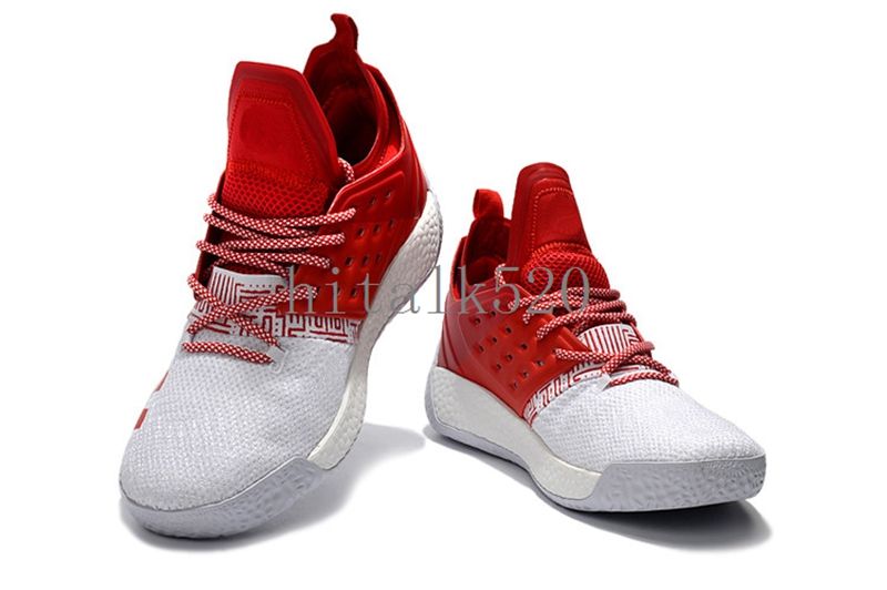 Newest High Quality James Harden Vol 2 Basketball Shoes Black White Red Men Harden Vol.2