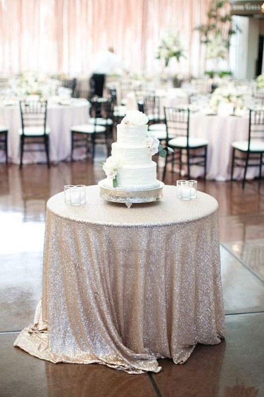 Bling Bling Sequins Wedding Decorations Table Cloth Glitter Evening
