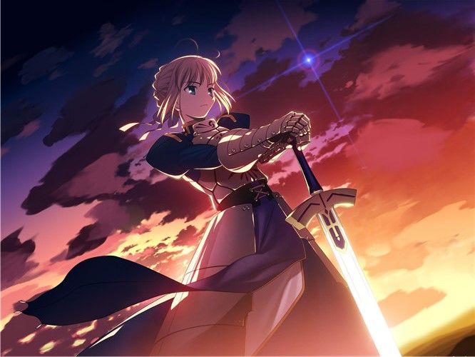 2019 150x200cm Anime Fate Stay Night Tohsaka Rin Saber Bed Sheet