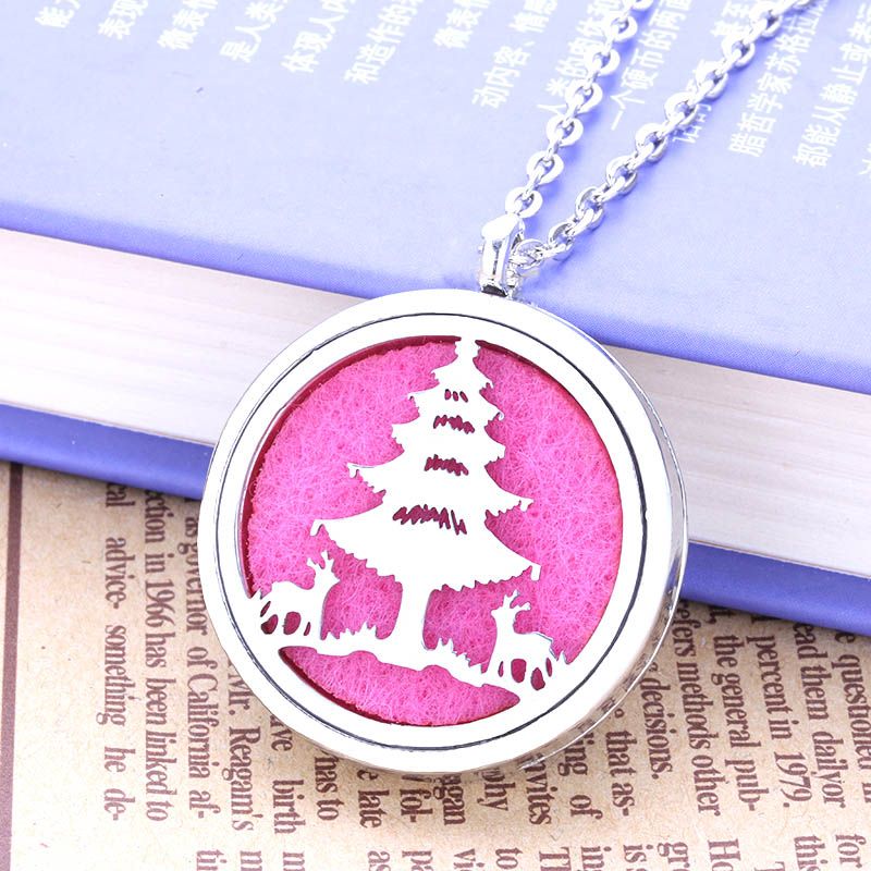 wholesale new christmas tree pattern metal aromatic box pendant wholesale new christmas tree pattern metal aromatic box pendant feminine charm necklace randomly send 1 felt mat factory direct hj25 fashion jewelry locket