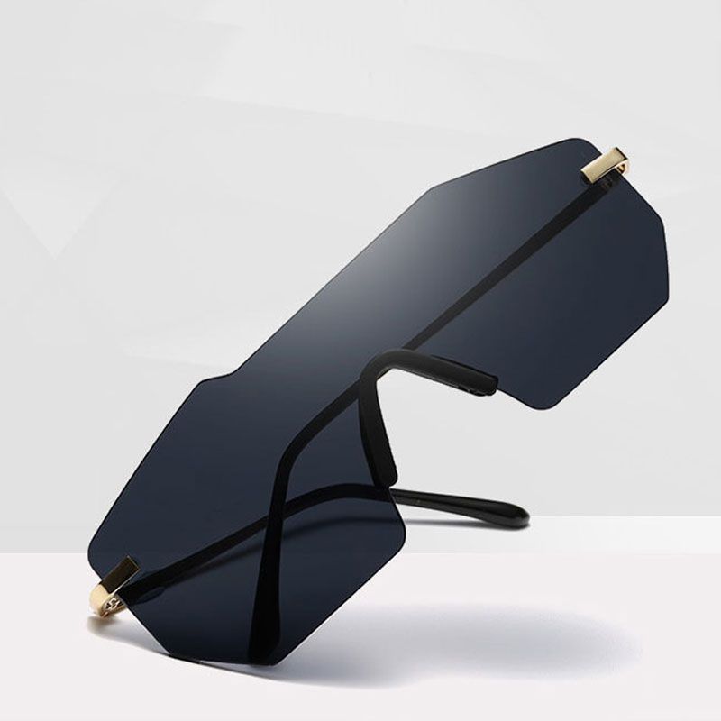 2018 Rimless Mirror Sun Glasses For Men Women Brand Designer