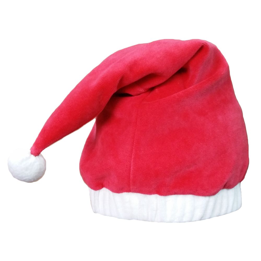 2018 Brand New Child Size Traditional Red Cotton Christmas Hats Lovely Velvet Santa Claus Soft Hat From Himanshu $4 48
