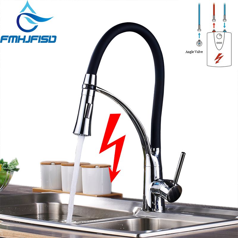 2019 Low Pressure Kitchen Faucet Mixer Water Taps Polished Chrome 2019 Low Pressure Kitchen Faucet Mixer Water Taps Polished Chrome Single Handle Hole Dual Functions Sprayer Faucets From Huweilan
