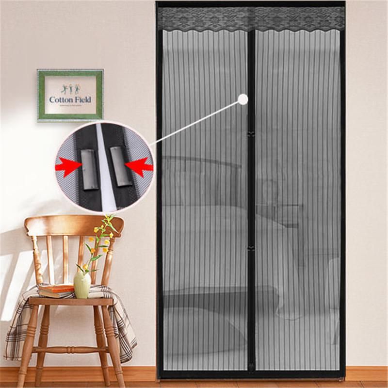 Curtains Pelmets Mosquito Net Window Door Magnetic Summer Style