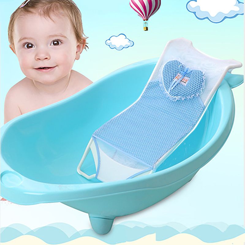 Baby Bath Tub Seat Net Baby Bathbub Bed Infant Bathing Tubs Mesh Shelf Safety Support Anti Slip Multifunctional Shower Beds