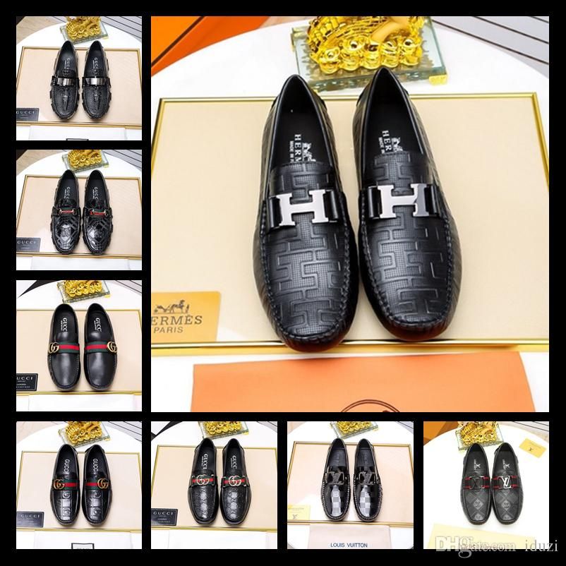 18ss Luxus Herren Loafers Lederschuhe Kleid Hochzeit Casual Walk Schuhe Büroarbeit Made in Italy Schuhe Tops Größe 38 45 18ss Luxus Herren Loafers Lederschuhe Kleid Hochzeit Casual Walk Schuhe Büroarbeit Made in Italy Schuhe Tops Größe 38 45