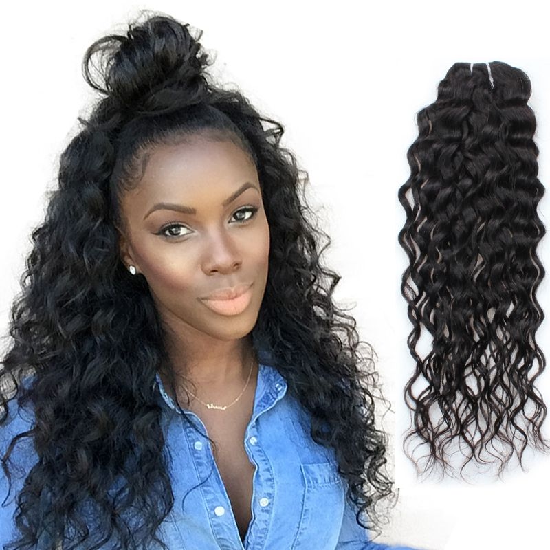 8a Water Wave Human Hair Bundles Brazilian Hair Weave Bundles