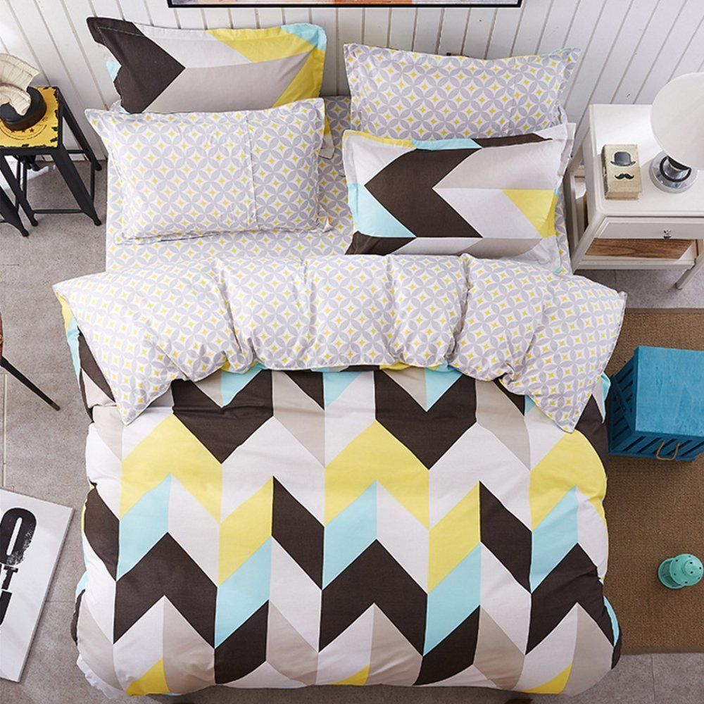 Black White And Yellow Bedding Sets