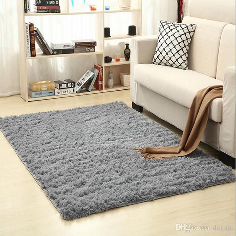 Non Slip Carpet Fluffy Rugs Anti Skid Gy Area Rug Dining Room Home Bedroom Living Carpets Floor Yoga Mat Free