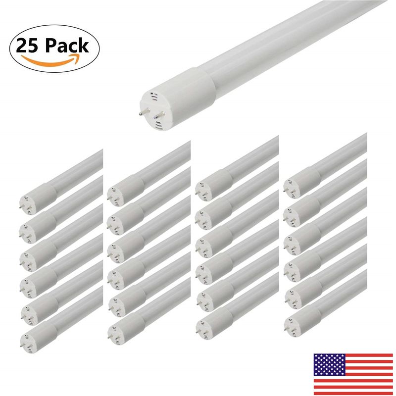Led Tubes To Replace Fluorescent 18w 4ft Tube Light Led Tubes To Replace Fluorescent 18w 4ft Tube Light Fixture T8 5000k Daylight 2000lm Dual End Powered Glass Frosted Cover Bulb 5ft