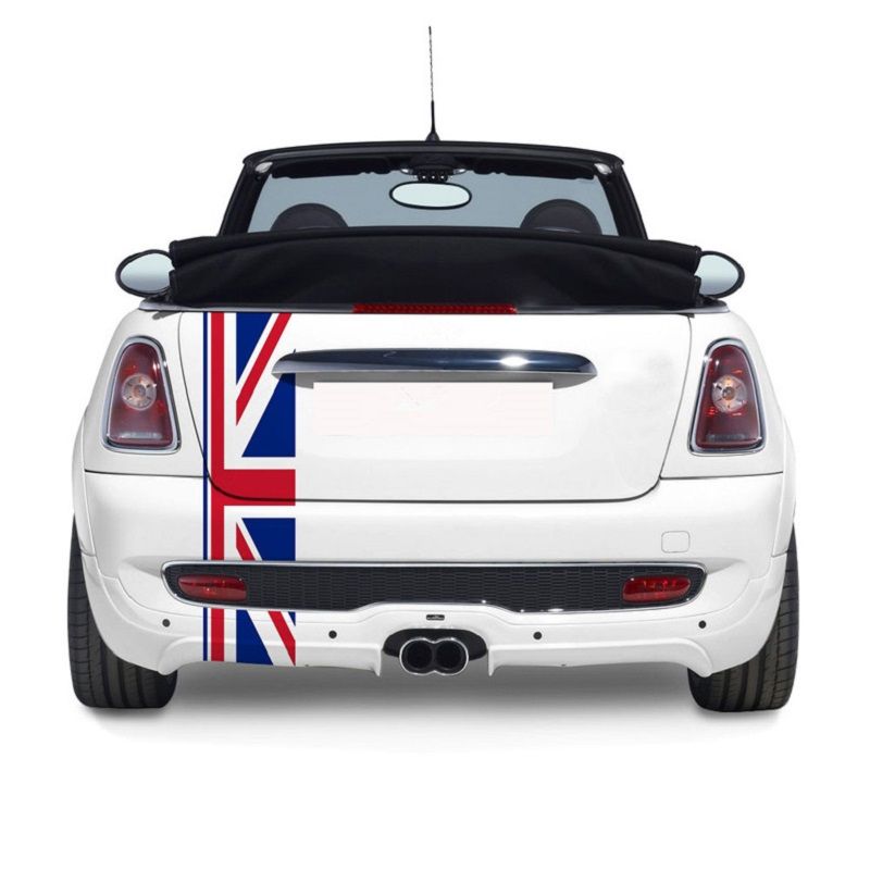 2019 Union Jack Car Rear Trunk Decor Decal Tail Stickers For Mini