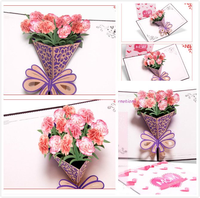 new design mothers day three dimensional greeting card creative 3d carnation bouquet handmade gifts wishes small cards can be customized customizable - Mother039s Day Greeting Card Messages new design mothers day three dimensional greeting card creative 3d carnation bouquet handmade gifts wishes small cards can be customized customizable - Mother039s Day Greeting Card Messages
