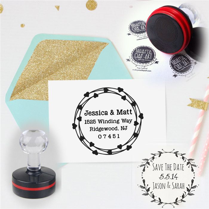custom self inking personalized rubber stamp return business address