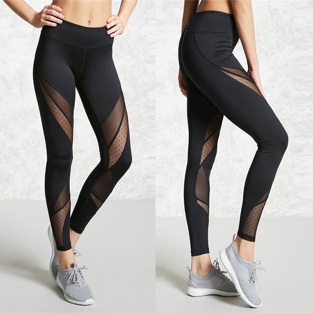 2019 new fashion sexy fitness legging mesh patchwork athleisure slim2019 new fashion sexy fitness legging mesh patchwork athleisure slim leggings pants jeggings elastic leggings for women yoga leggings fs5781 from bestdeals,