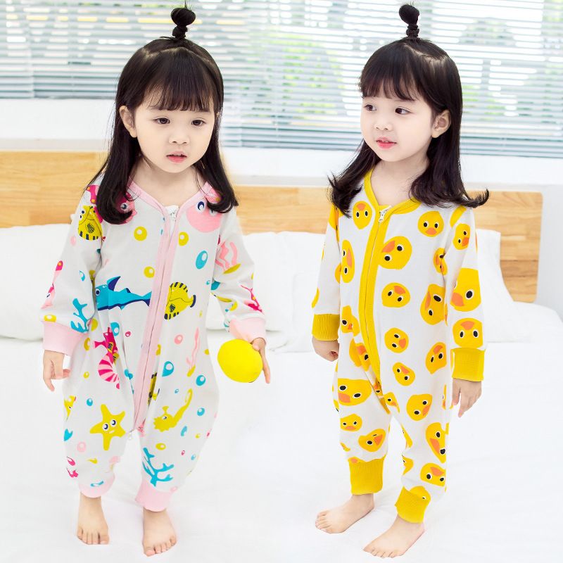 Little Kids Pajamas Children Sleepwear Boys Girls Long Sleeve Baby Clothing Sets Pyjamas Pijamas Cotton Nightwear - 