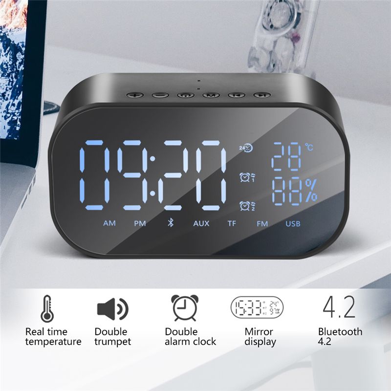 radio for office 2018 led alarm clock with fm radio wireless bluetooth speaker support aux tf usb music player for office bedroom from jdstore 2195 dhgatecom radio for office 2018 led alarm clock with fm radio wireless bluetooth speaker support aux tf usb music player for office bedroom from jdstore 2195 dhgatecom