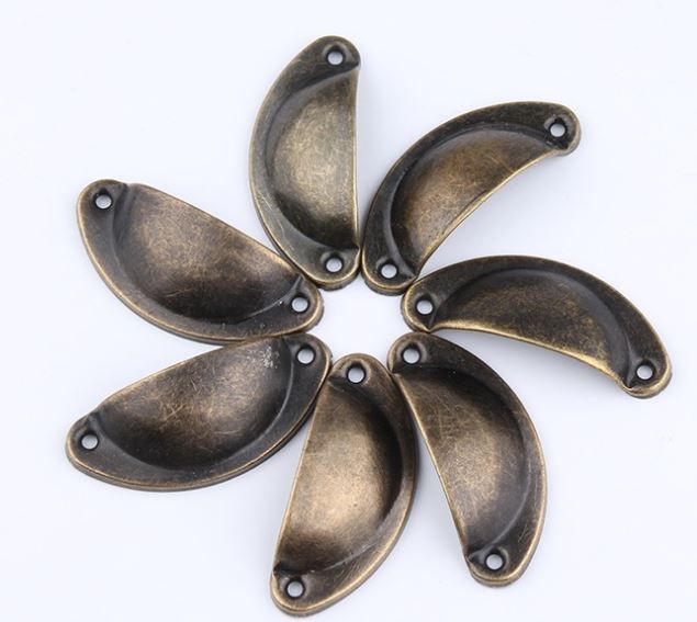 2019 Antique European Vintage Cabinet Knobs Drawers Shellfish Iron