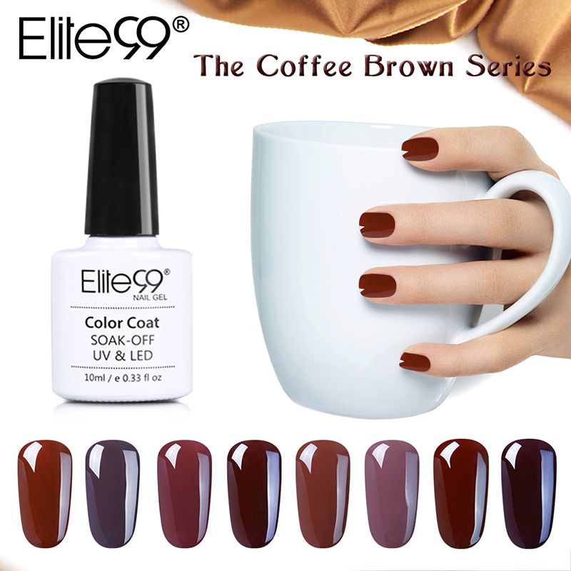Elite99 New Arrival Coffee Brown Colors Series Gel Nail Polish