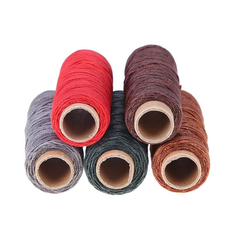 2021 150D 50m/Roll Wax Line DIY Handmade Wear Proof Leather Flat Waxed