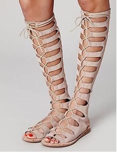 knee high gladiator shoes