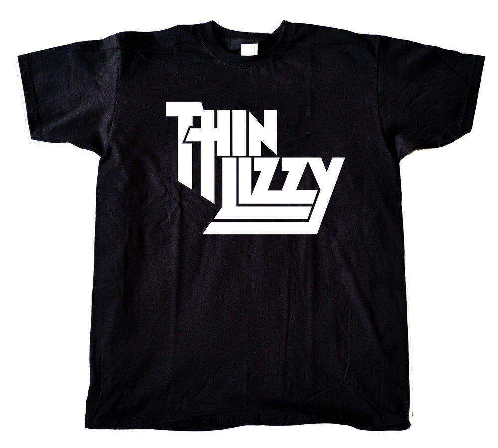 Thin T Mens Music Logo Tour Tshirt Shirt Ladies Retro Rock Lizzy vm8nw0N