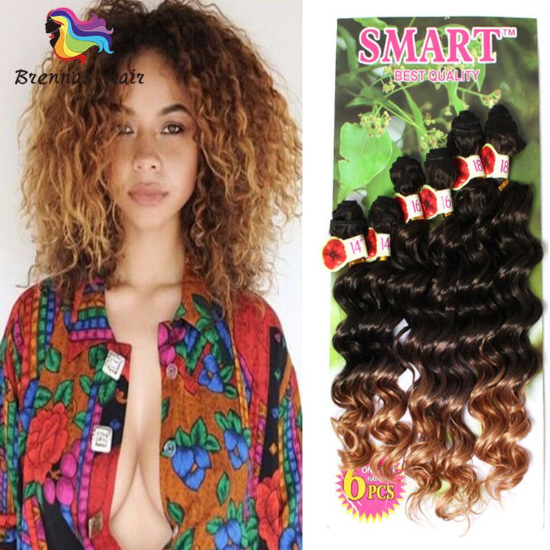 2019 /Pack For Full Head Synthetic Curly Weft For Black Women Purple