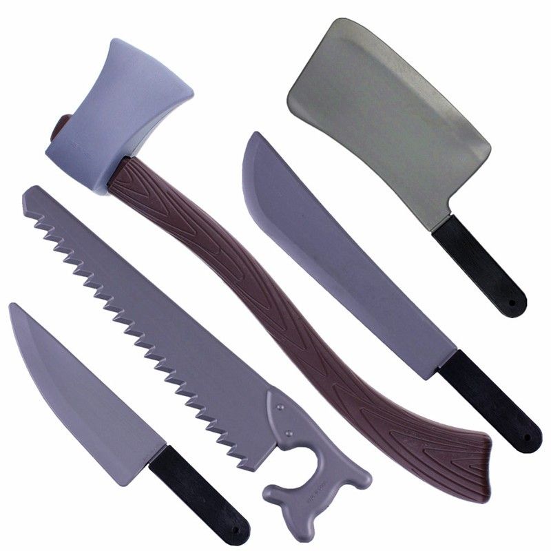 Halloween Kids Tricky Toys Plastic Knives Fruit Knife Weapon Props Party Supplies Performance