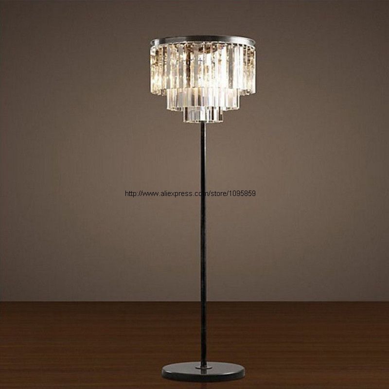 2018 Modern Vintage Clear Amber Grey Crystal Floor Lamp Bedroom 2018 Modern Vintage Clear Amber Grey Crystal Floor Lamp Bedroom Iron Light Bedside Stand Lighting From Grege 635 58 Dhgate Com