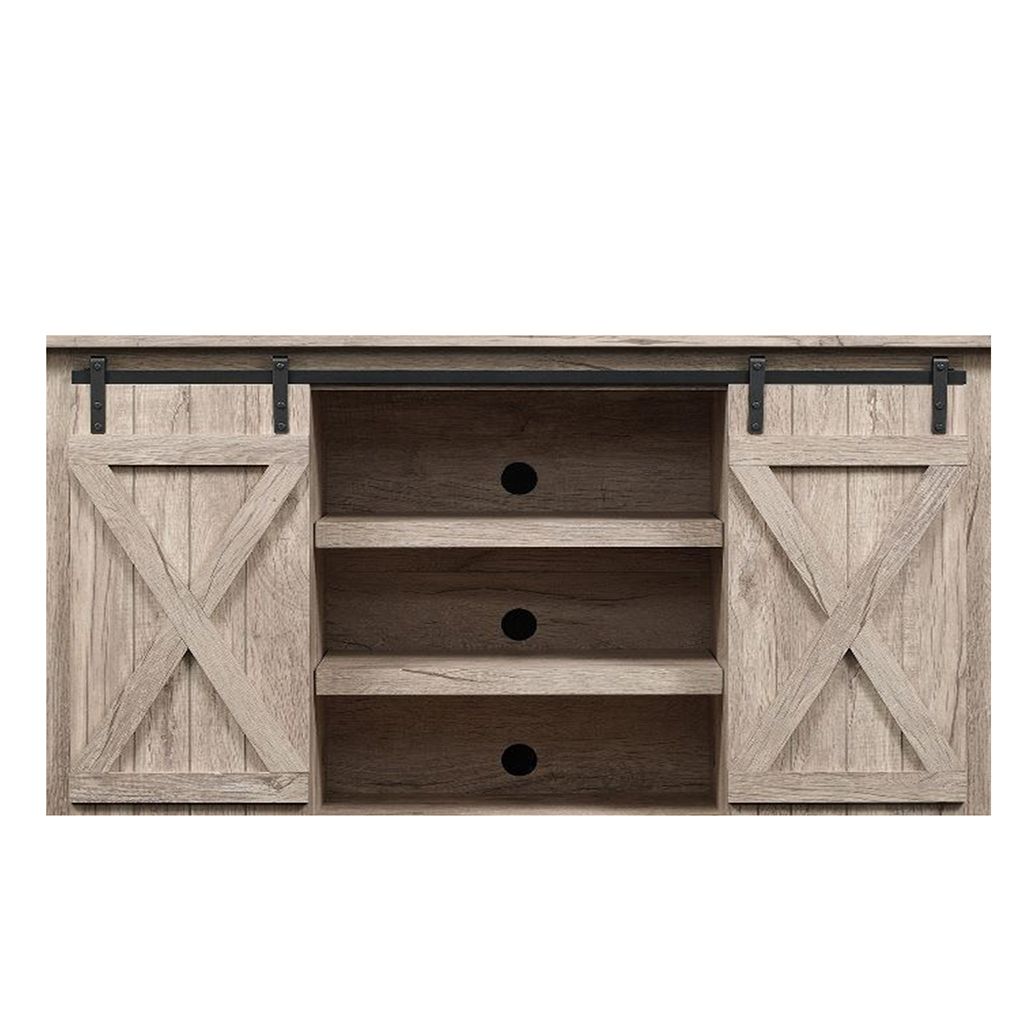 Cabinet Sliding Barn Door Hardware Mini Track Kit Diy Tv Stand Console Tool Double