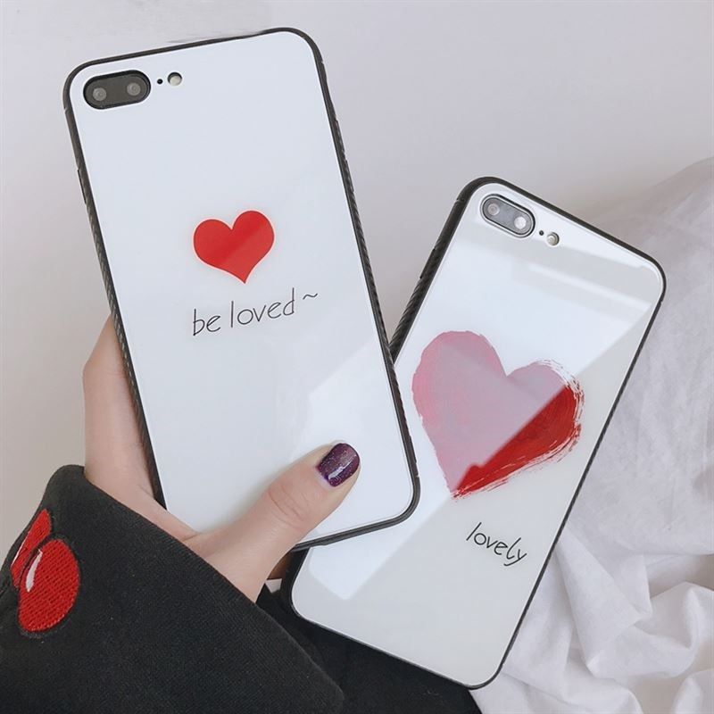 coque iphone 8 coeur rouge