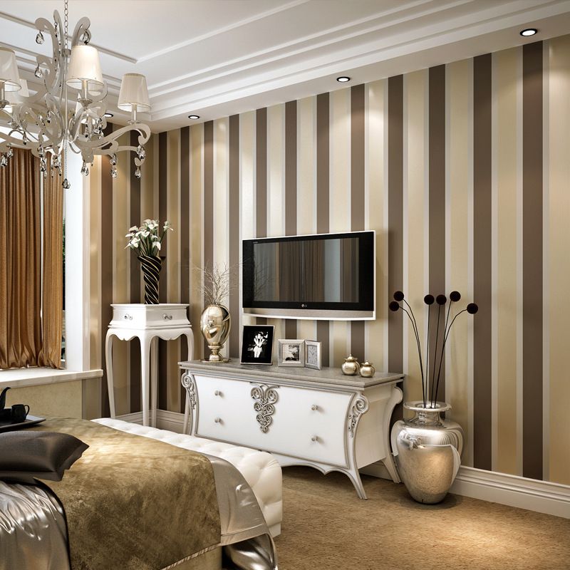 Beibehang Papier Peint Non Tissé Rayé Minimaliste Moderne Noir Canapé Lit Gris Blanc Papier Peint Pour Murs 3 D Papel De Parede