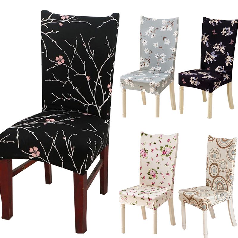 Printing Chair Covers Four Seasons Home Cover Anti Dirty Dining Case For Banquet Party Spandex Elastic Flower
