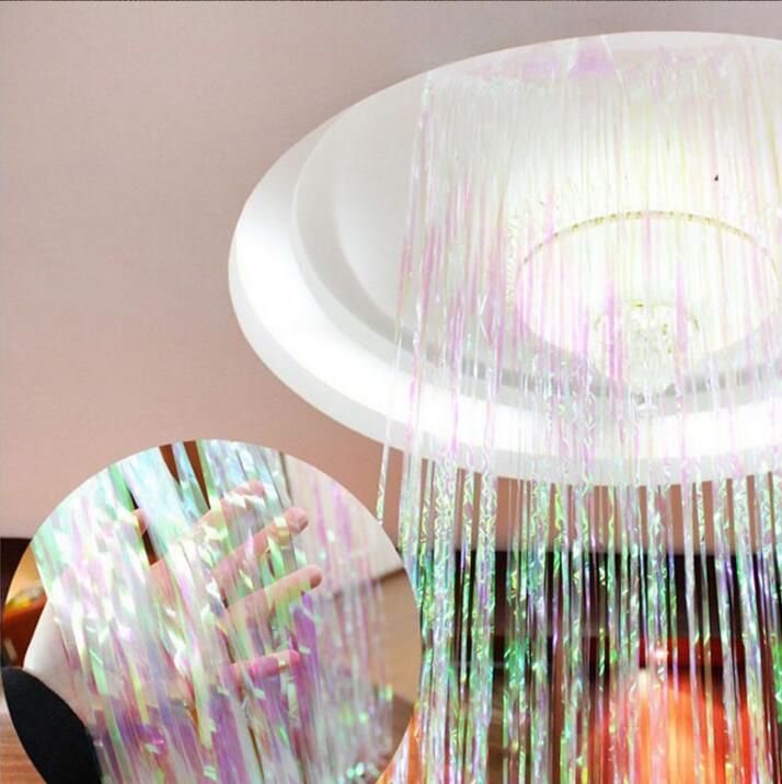 Rainbow Fringe Foil Curtain Party Tinsel Backdrop For Photography Rainbow Fringe Foil Curtain Party Tinsel Backdrop For Photography Room Wedding Birthday Showers Doorway Favors Kids From