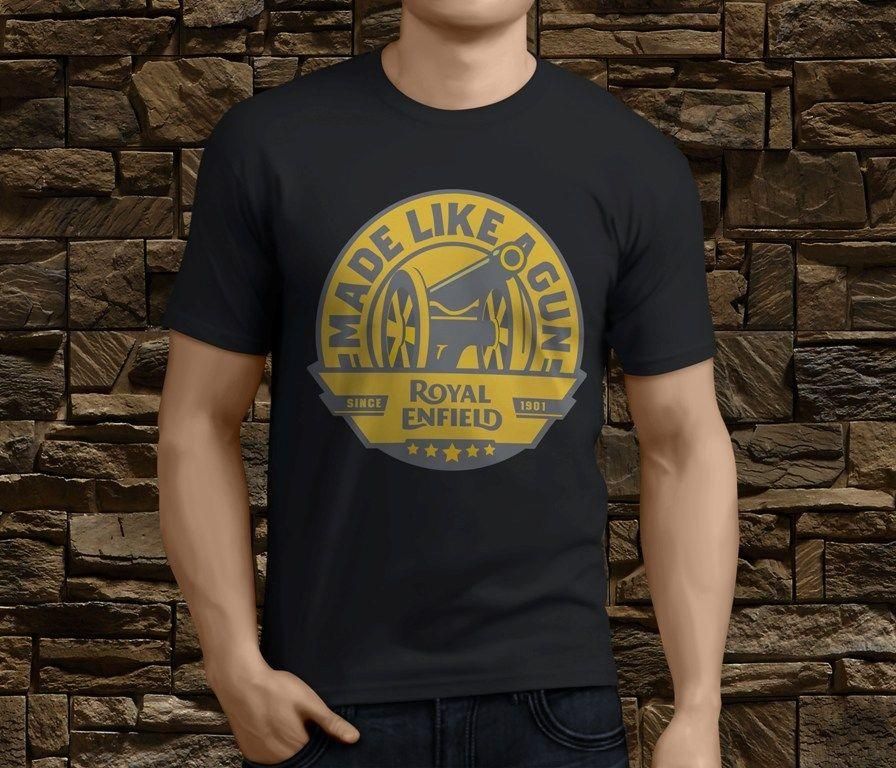 compre new cool real enfield feito como gun motorcycle t shirt dos