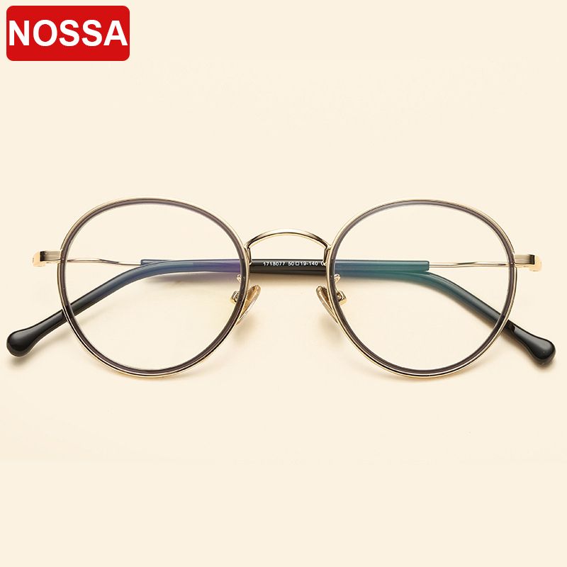 2019 2018 New Card Circle Metal Round Glasses Frame Art Small Fresh 2019 2018 New Card Circle Metal Round Glasses Frame Art Small Fresh Thin Edge Men And Women Retro Flat Mirror From Sdianba
