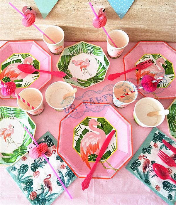 2019 Flamingo Tableware Paper Plates Cups Napkins Straws Fiesta 2019 Flamingo Tableware Paper Plates Cups Napkins Straws Fiesta