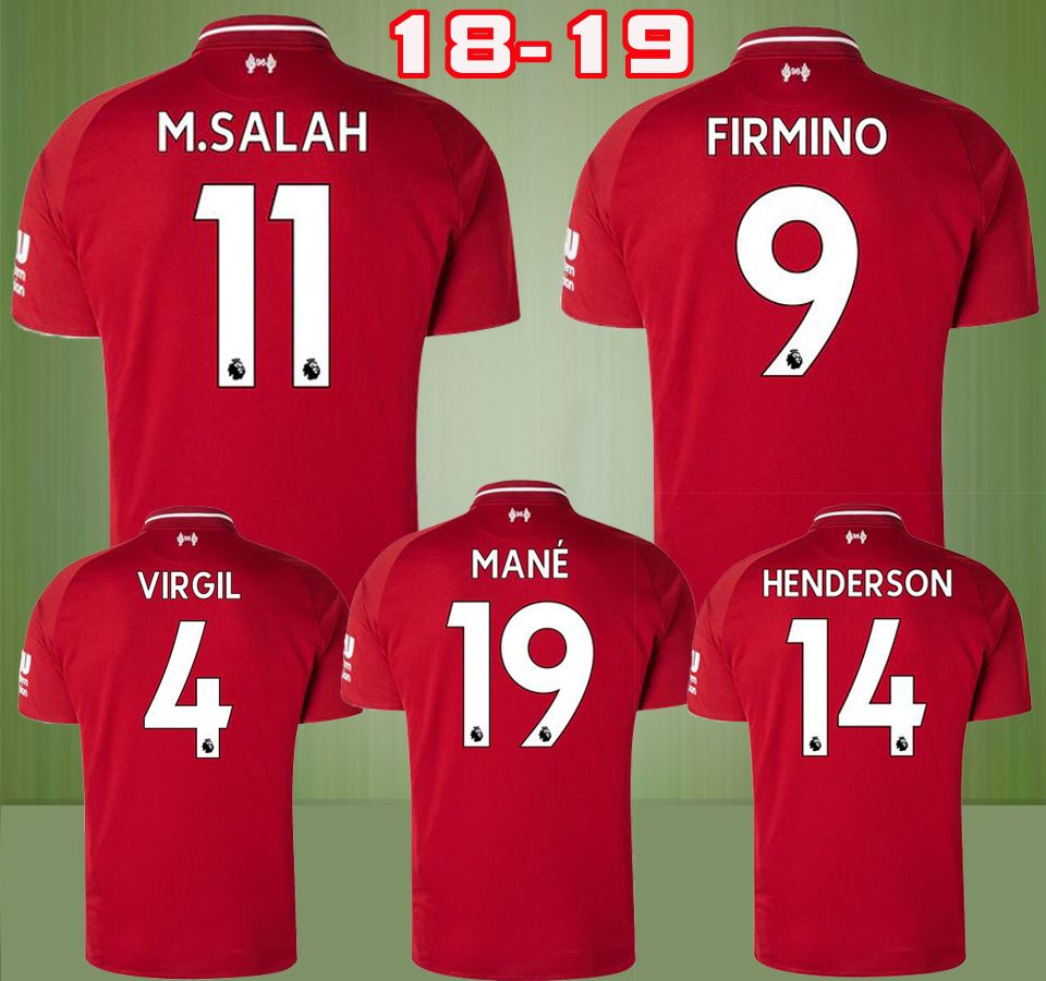 2019 Aaa Thai 2018 2019 New Mohamed Salah Soccer Jerseys ...