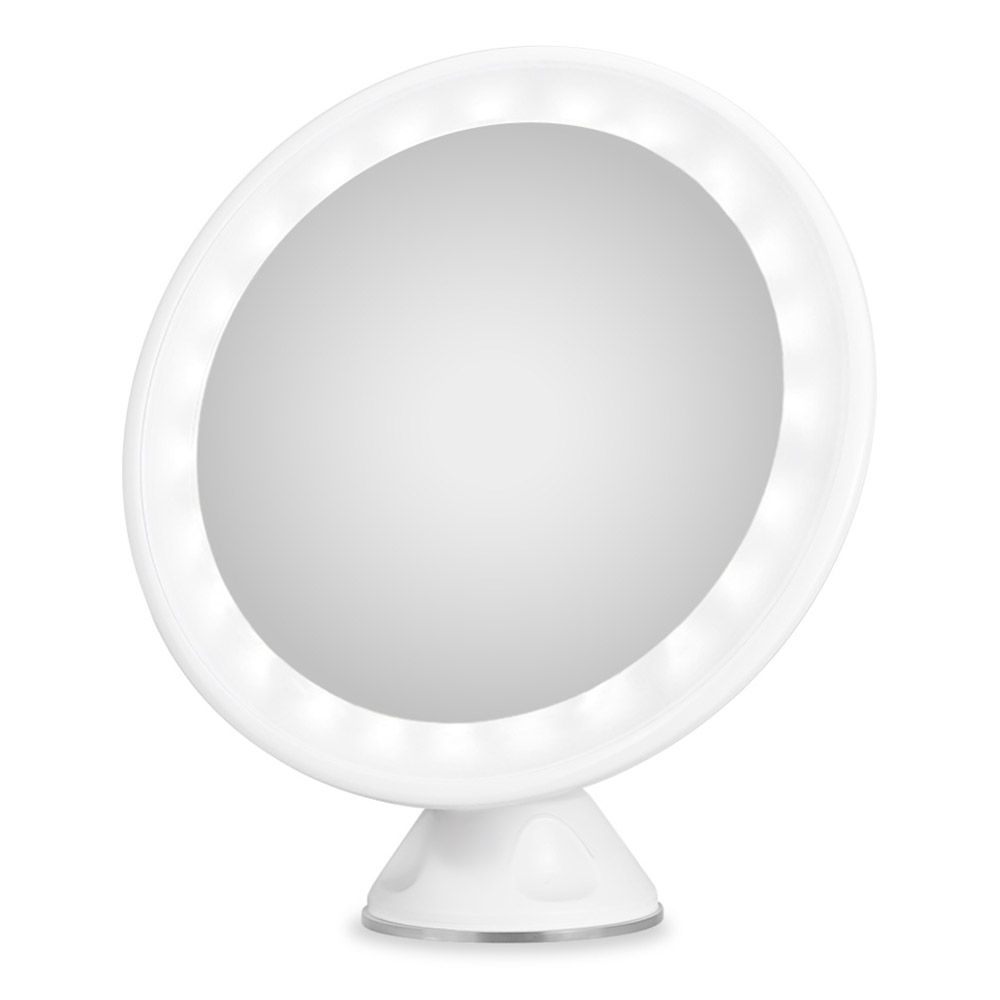 Professional Round Base 8 Inch 7x Magnification Cosmetic Makeup Professional Round Base 8 Inch 7x Magnification Cosmetic Makeup Shaving Mirror Rechargeable Bathroom Vanity Portable Magnify