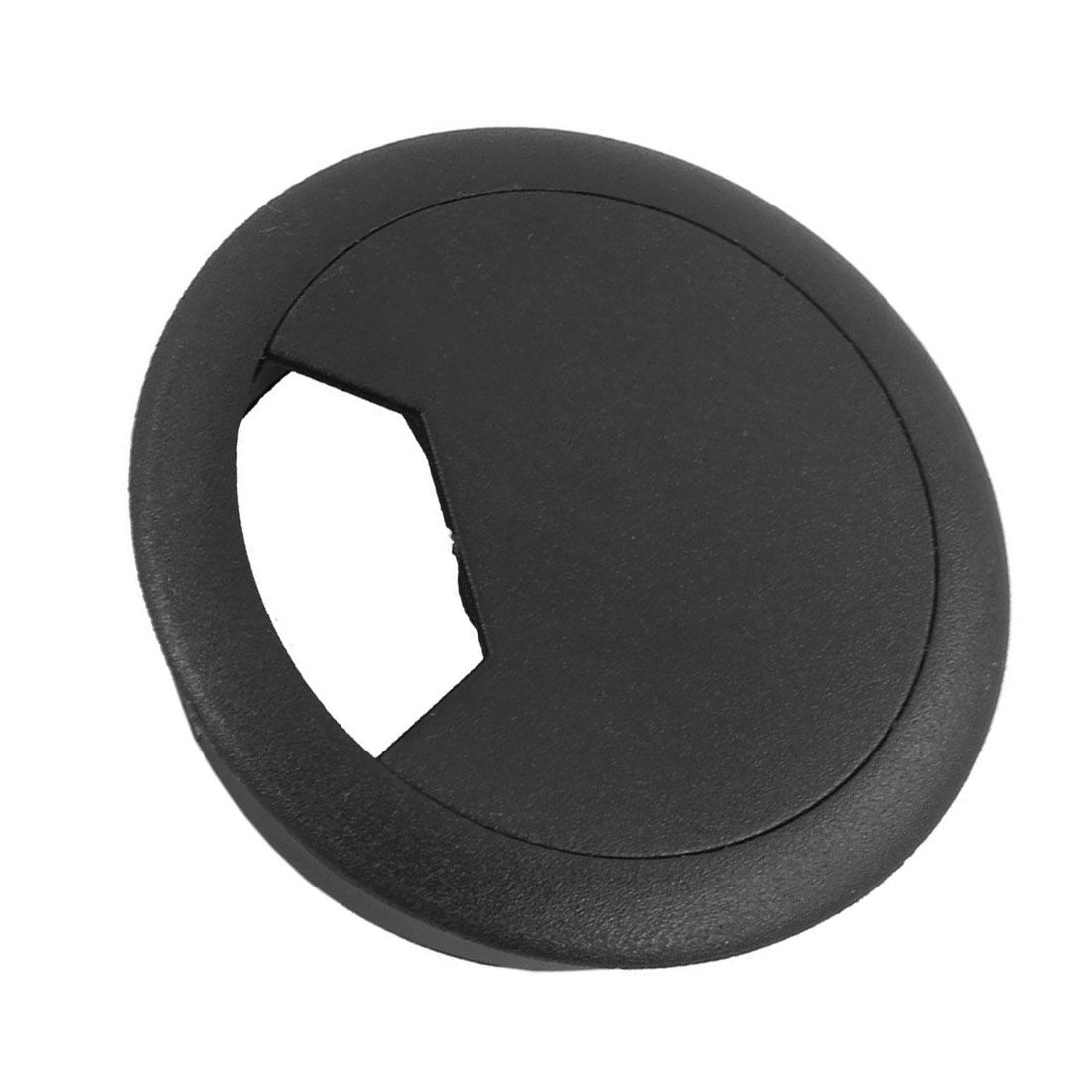 Nocm 2 Pcs 50mm Diameter Desk Wire Cord Cable Grommets Hole Cover Black