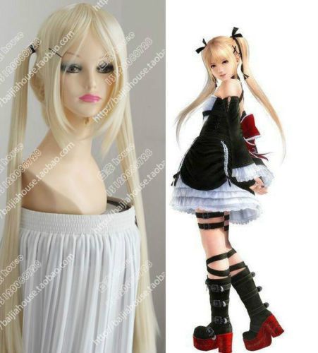 Dead Or Alive 5 Marie Rose Cos New Long Light Blonde Cosplay
