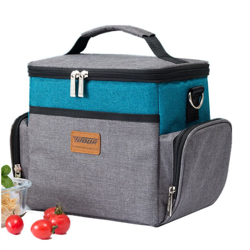 Men Large Shoulder Insulated Cooler Bag Thermal Lunch Tote Women Portable Picnic Ice Pack Drink