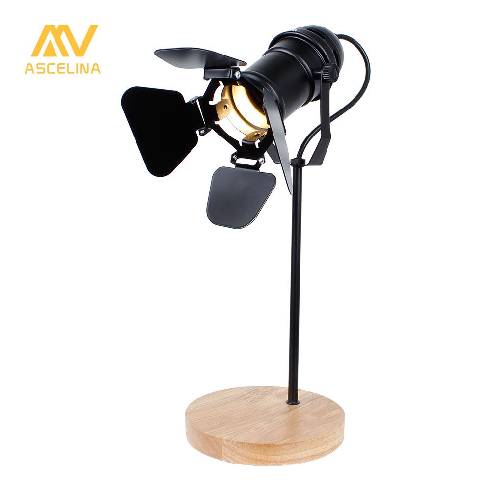 2018 Ascelina Vintage Led Desk Lamp Wooden Table Flexible 2018 Ascelina Vintage Led Desk Lamp Wooden Table Flexible Adjule Reading Light Office Home Decoration Lighting On Switch From Lightingo