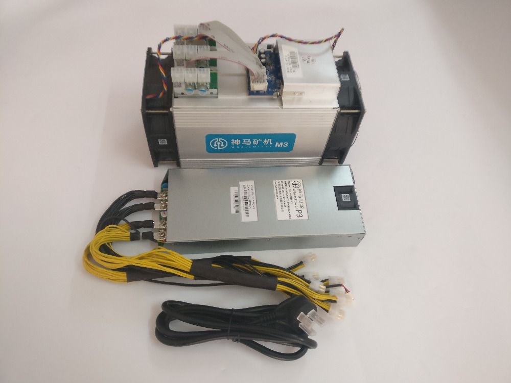BTC Miner Asic Bitcoin Miner WhatsMiner M3+PSU 12TH/S 0.17 ...